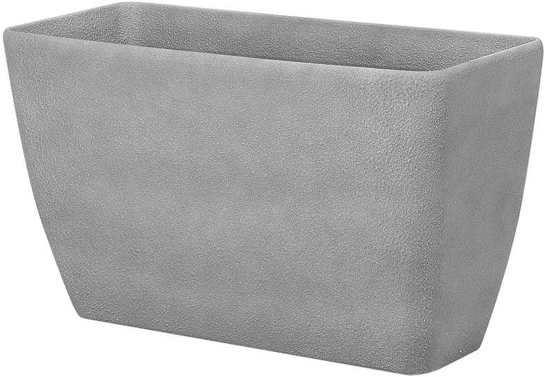 Beliani Gėlių vazonas BARIS 74 cm pilkas