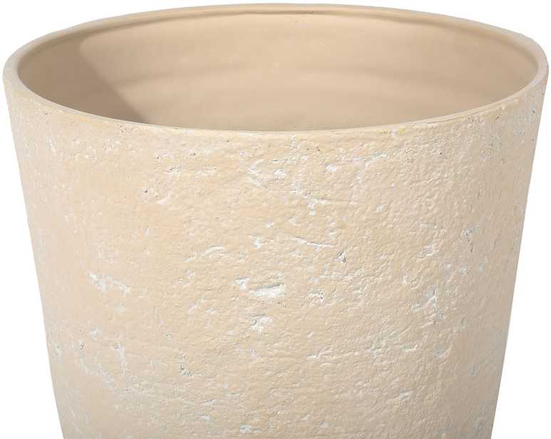 Beliani Gėlių vazonas CAMIA 43 cm smėlio spalvos