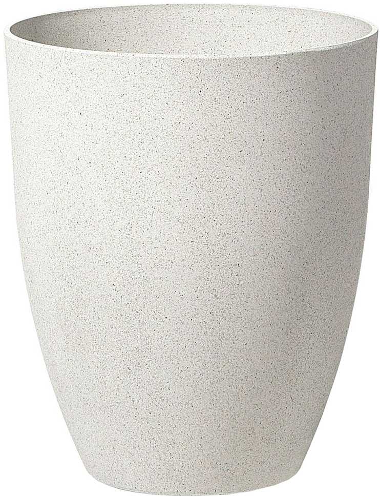 Beliani Gėlių vazonas CROTON 43 cm kreminės baltos spalvos