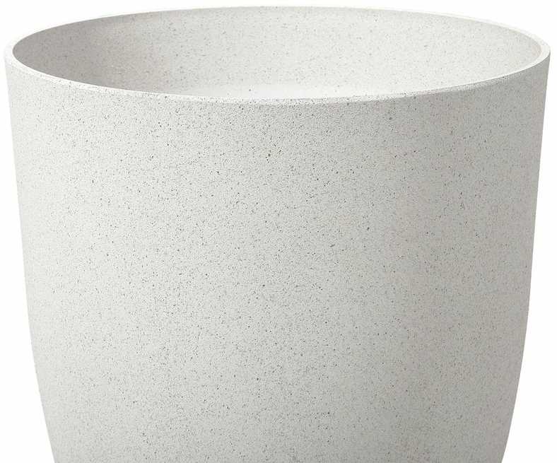 Beliani Gėlių vazonas CROTON 43 cm kreminės baltos spalvos