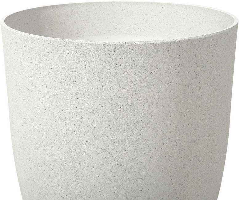 Beliani Gėlių vazonas CROTON 43 cm kreminės baltos spalvos