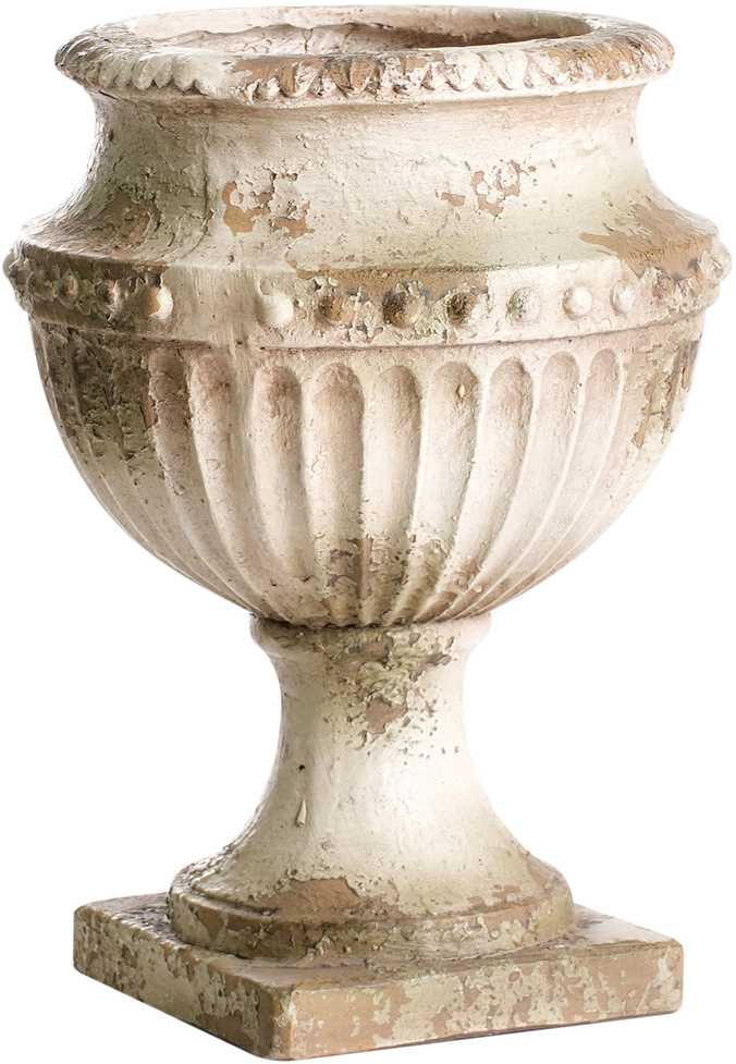 Beliani Vazonas DESKATI, 33 cm, smėlio spalvos