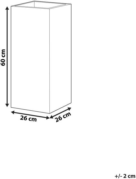 Beliani Gėlių vazonas DION 26 cm smėlio spalvos
