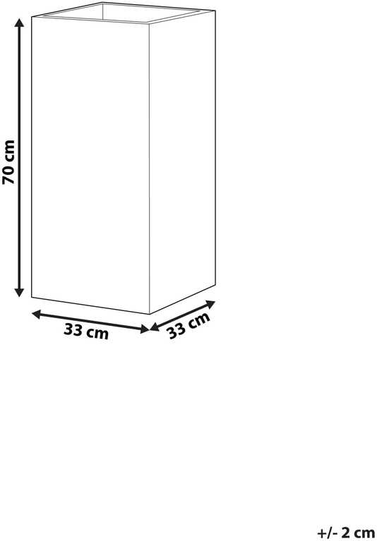Beliani Gėlių vazonas DION 33 cm Šviesiai smėlio spalvos