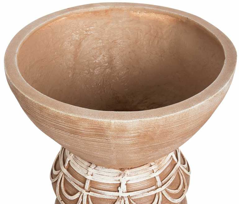 Beliani Vazonas DISPORUM 29 cm šviesiai rudas