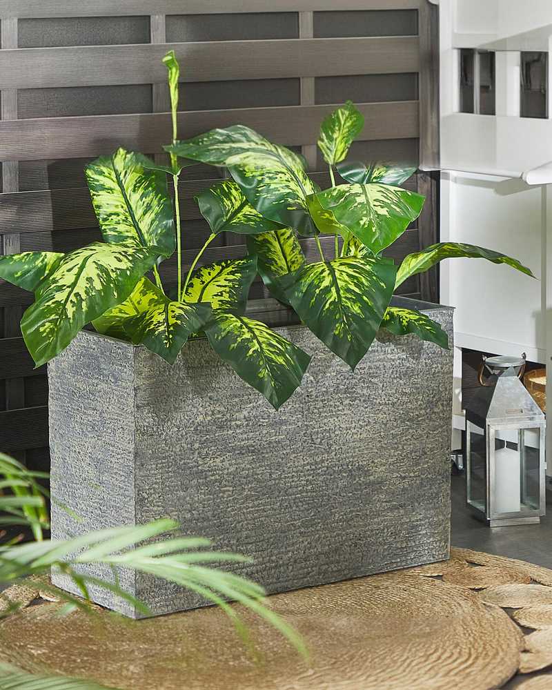 Beliani Vazonas EDESSA 80 cm pilkas