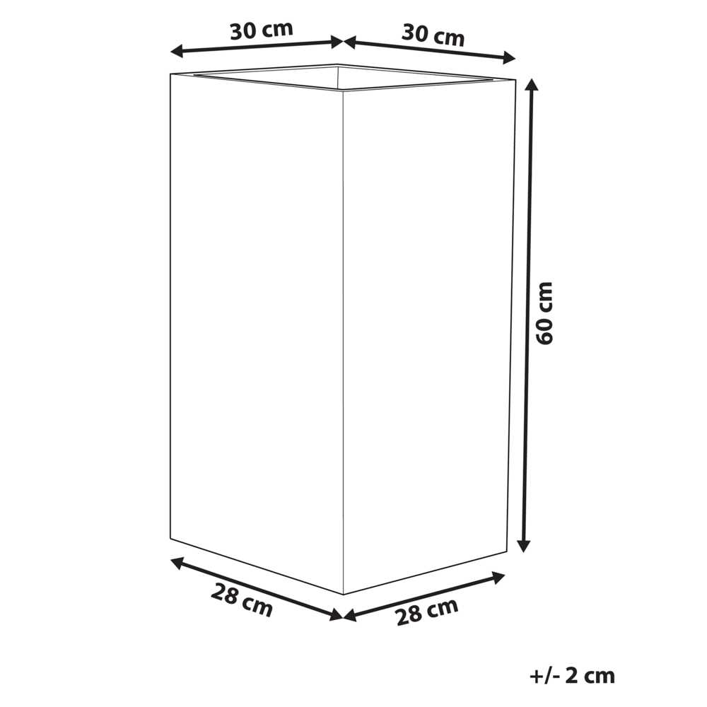 Beliani Vazonas TENNO 30 cm Bežowy
