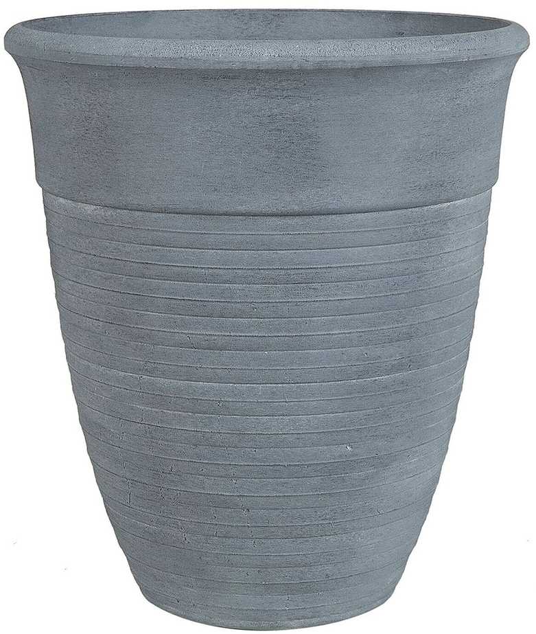 Beliani Gėlių vazonas KATALIMA 43 cm pilkas