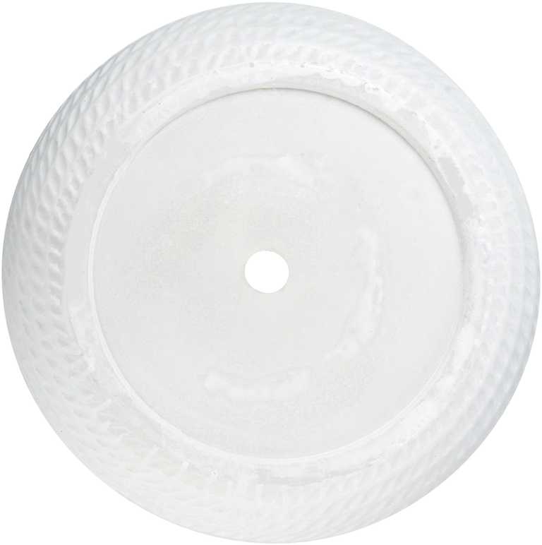 Beliani Gėlių vazonėlis LIVADIA 39 cm kreminės baltos spalvos