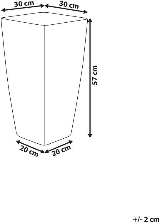 Beliani Gėlių vazonas MODI 30 cm auksinis