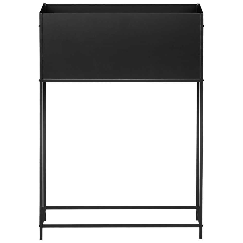 Beliani Vazonas ant kojelių TAPIEN metalinis 70 cm juodas