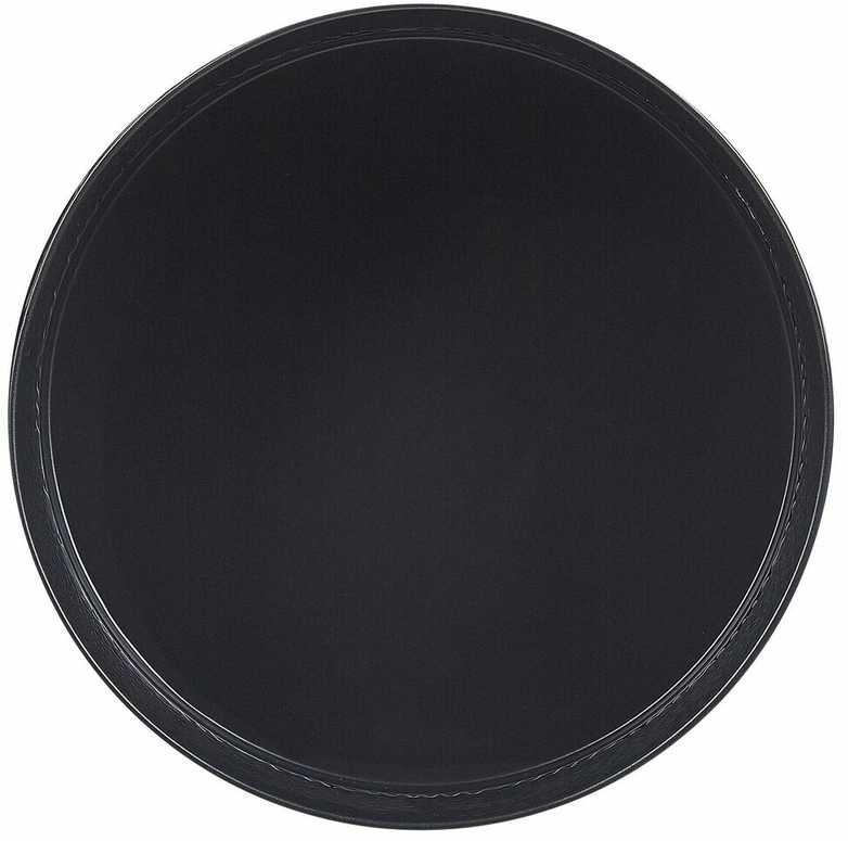 Beliani Gėlių stovas LEIKA 29 cm juodas metalinis