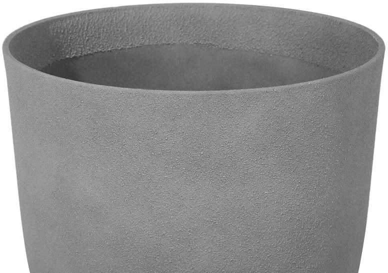 Beliani Gėlių vazonėlis CROTON 35 cm šviesiai pilkas