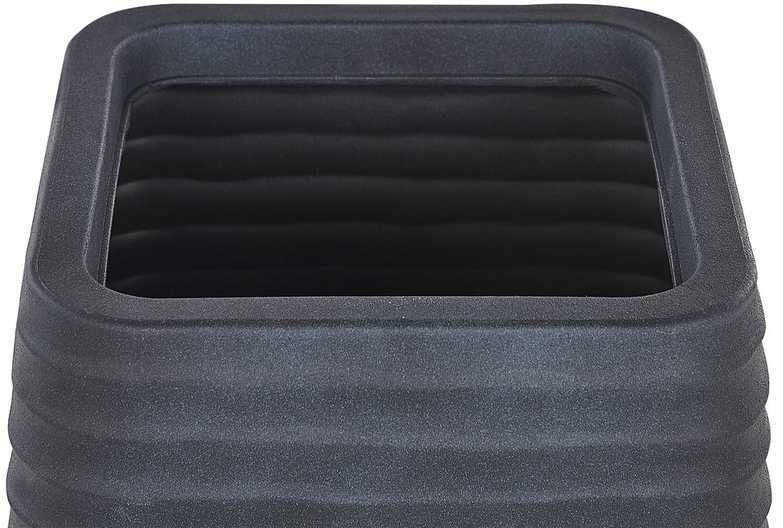 Beliani Lauko vazonas PARIKIA 50 cm juodas