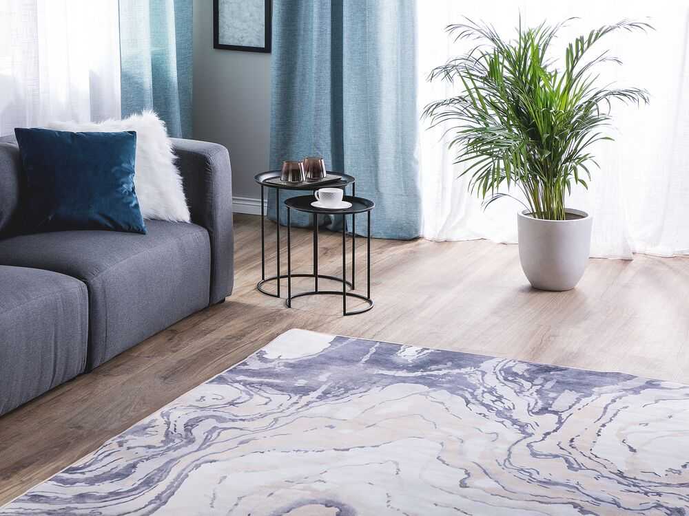 Beliani Kilimas GEBZE mėlynas 140 x 200 cm