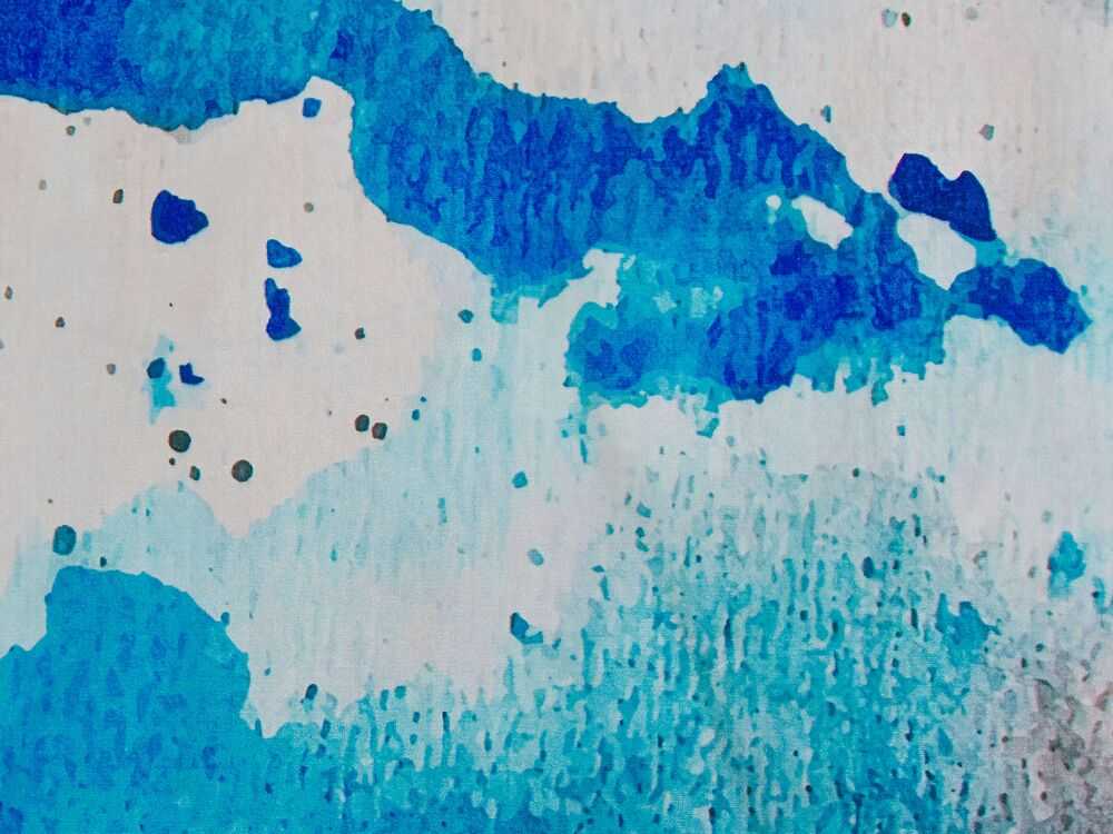 Beliani Kilimas BOZAT mėlynas 140 x 200 cm
