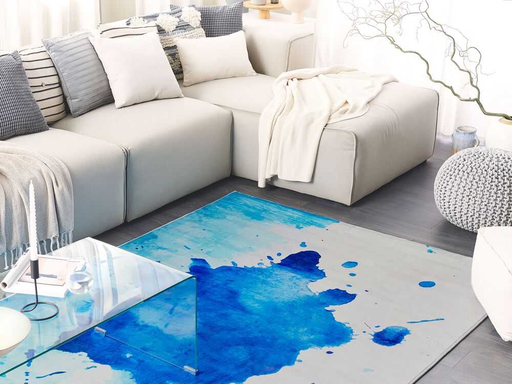Beliani Kiliminė danga ODALAR mėlyna 140 x 200 cm