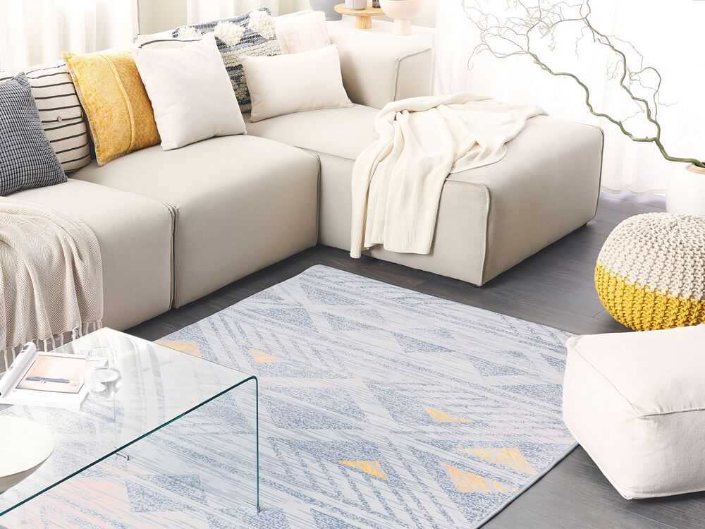 Beliani Kilimas KARGI pilkas 140 x 200 cm