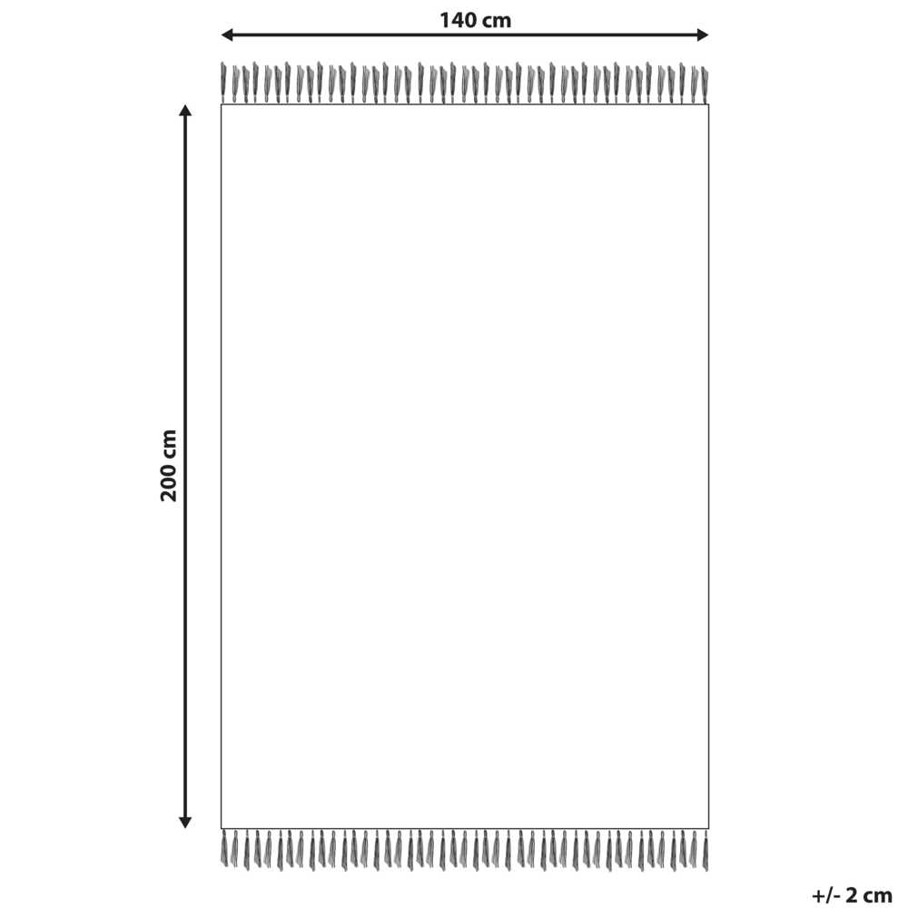 Beliani Kilimas KELKIT spalvingas 140 x 200 cm