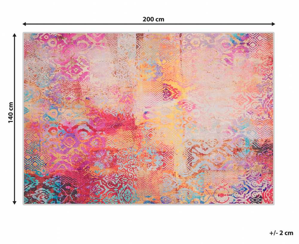 Beliani Kilimas ISPARTA spalvotas 140 x 200 cm