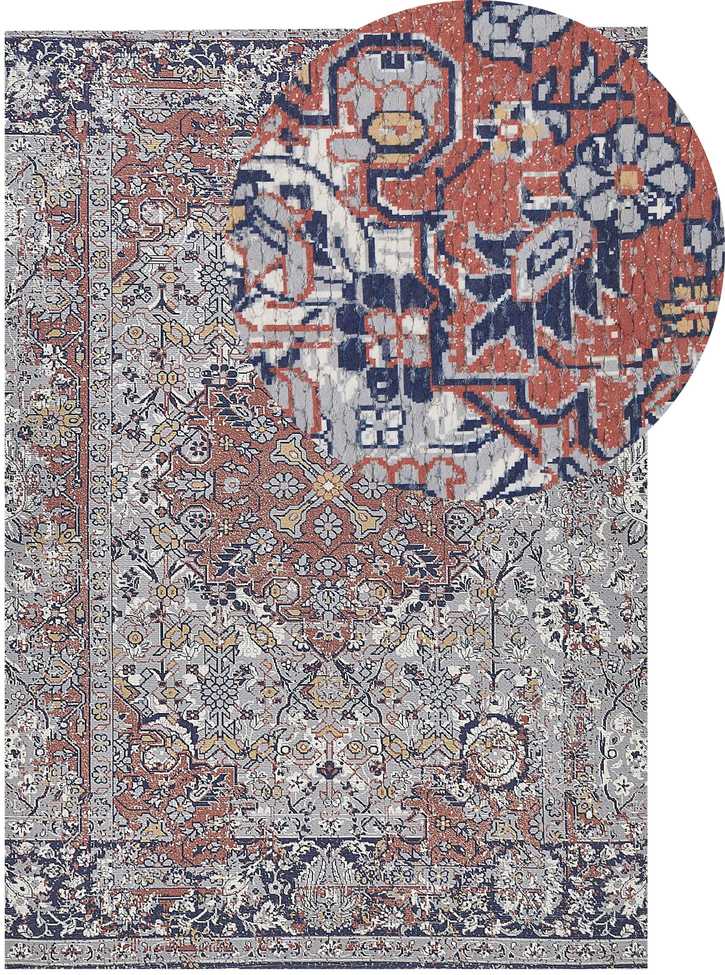 Beliani Kilimas KORGAN spalvotas 140 x 200 cm