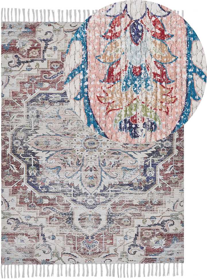 Beliani Kilimas KELKIT spalvingas 140 x 200 cm