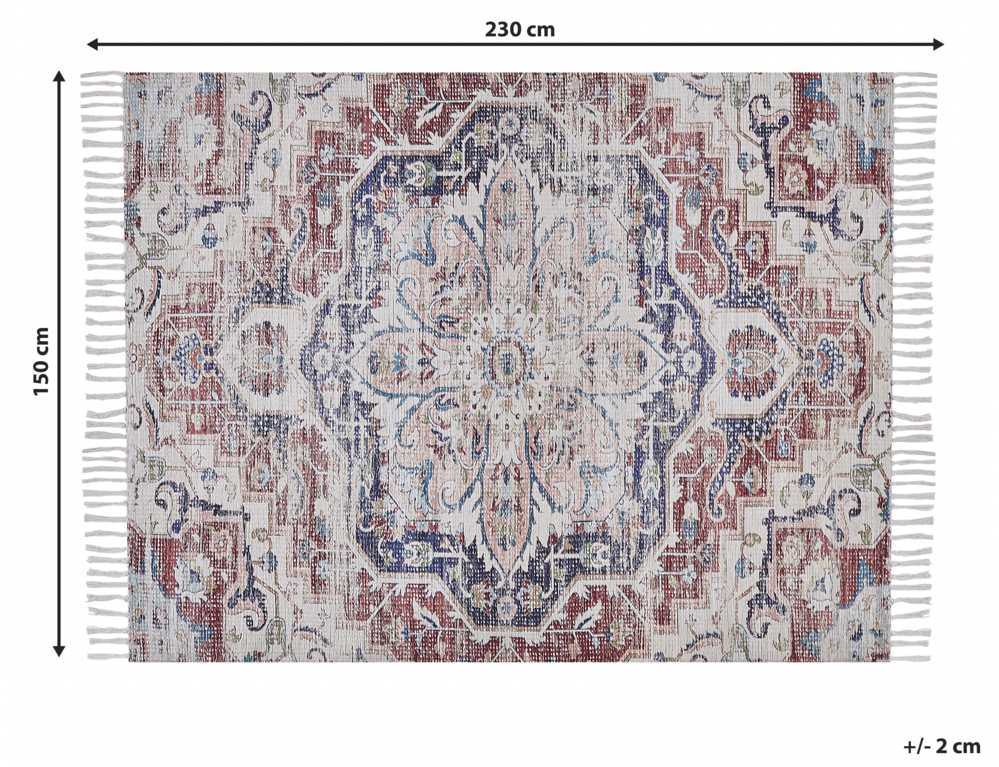 Beliani Kilimas KELKIT spalvotas 150 x 230 cm