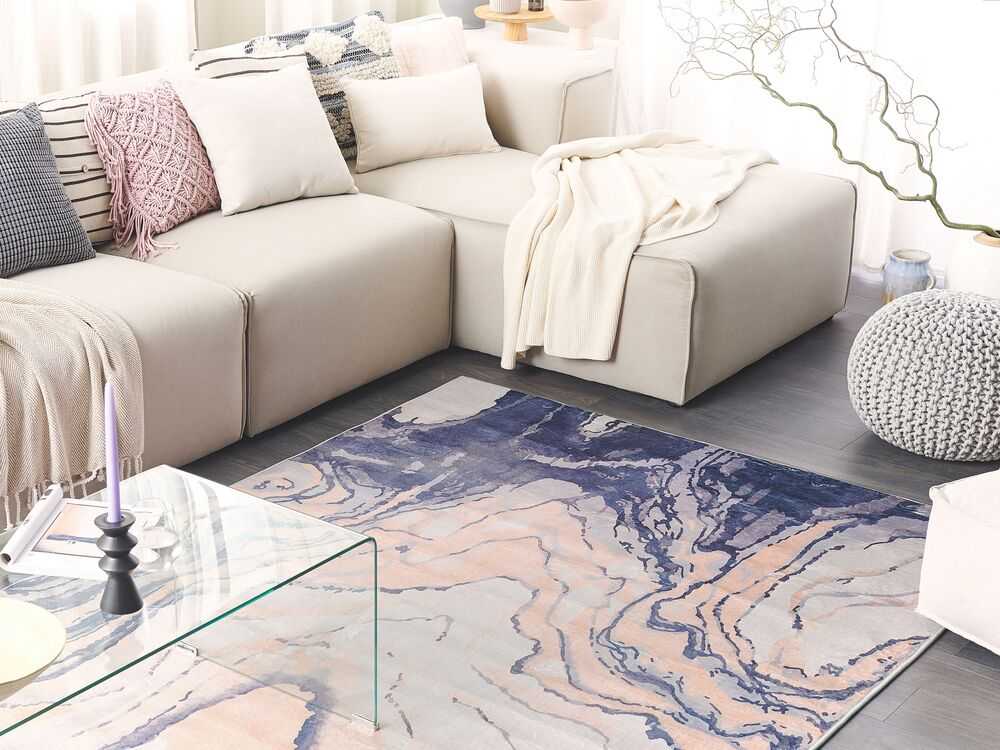 Beliani Kilimas GEBZE mėlynas 160 x 230 cm