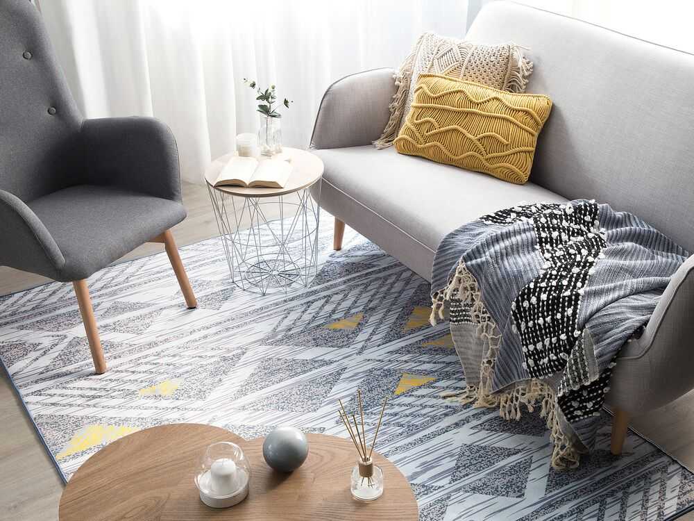 Beliani Kilimas KARGI pilkas 160 x 230 cm