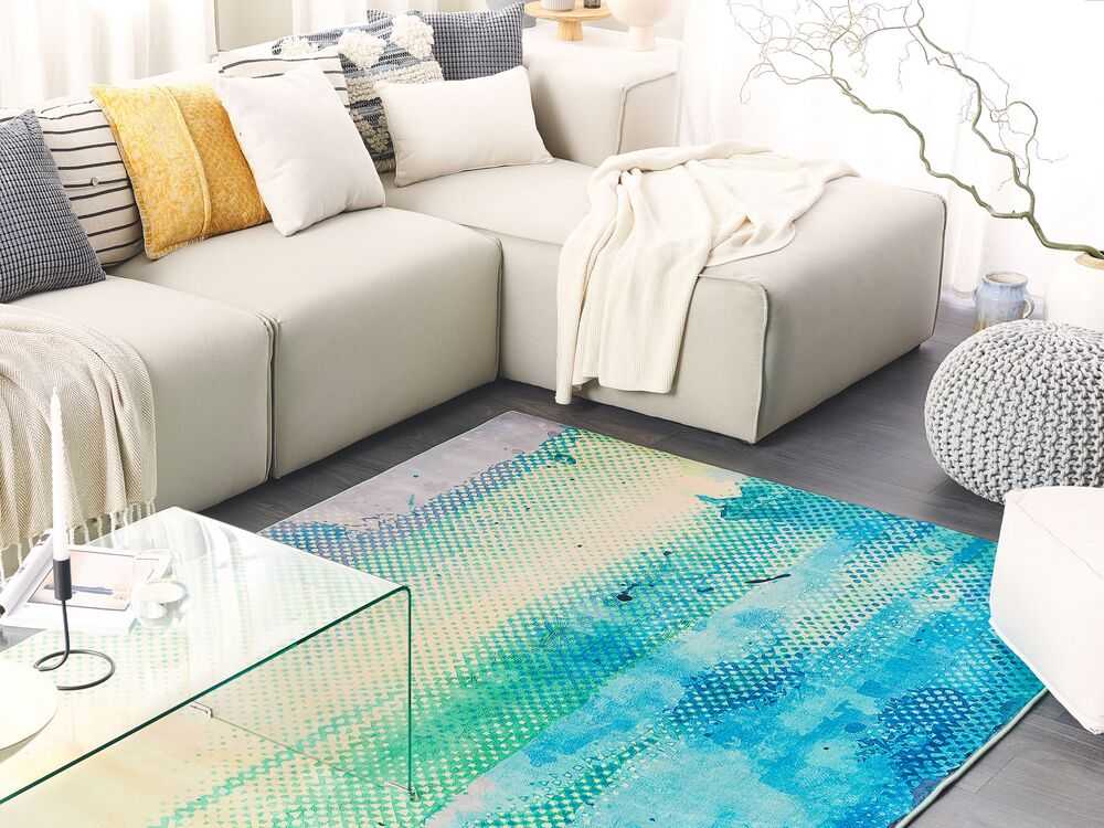Beliani Kilimas SUSUZ mėlynas 160 x 230 cm
