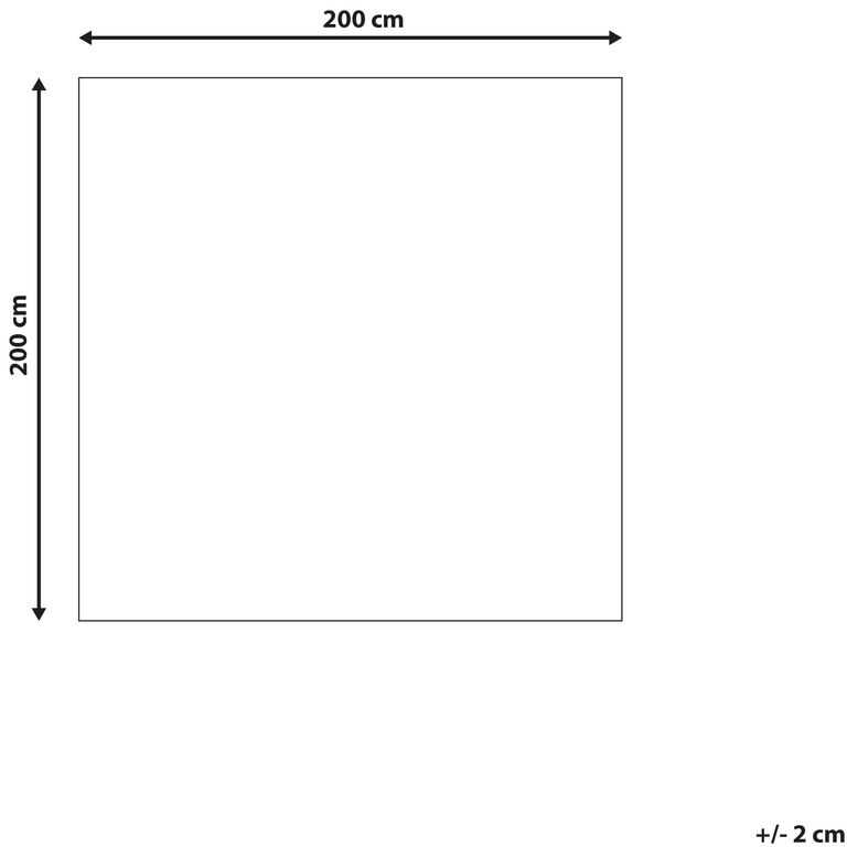 Beliani Kilimas MIDYAT smėlio spalvos 200 x 200 cm