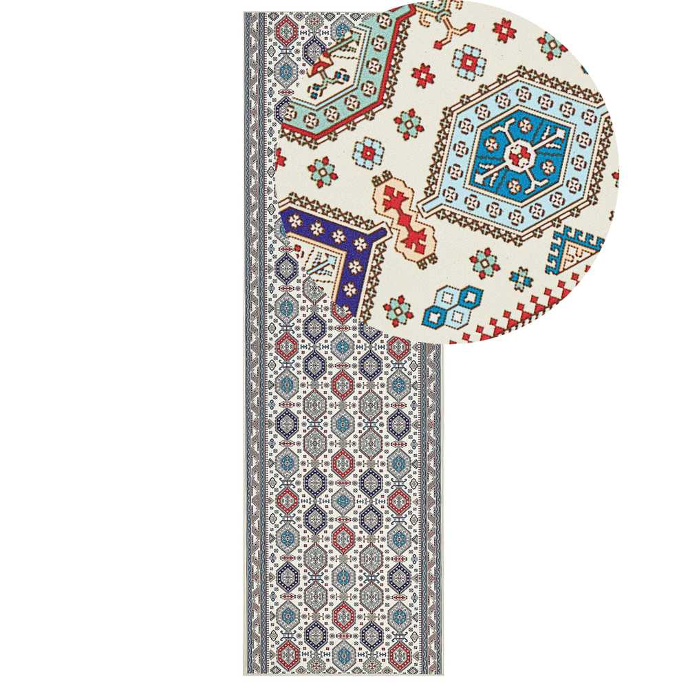 Beliani Kilimas HACILAR spalvotas 60 x 200 cm