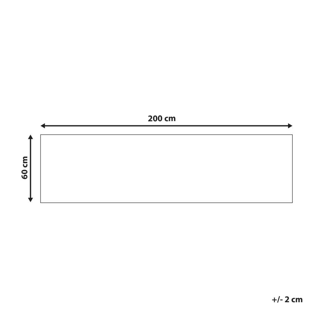 Beliani Kilimas HACILAR spalvotas 60 x 200 cm