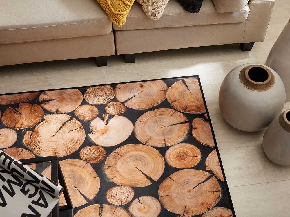 Beliani Kilimas KARDERE rudas 80 x 150 cm