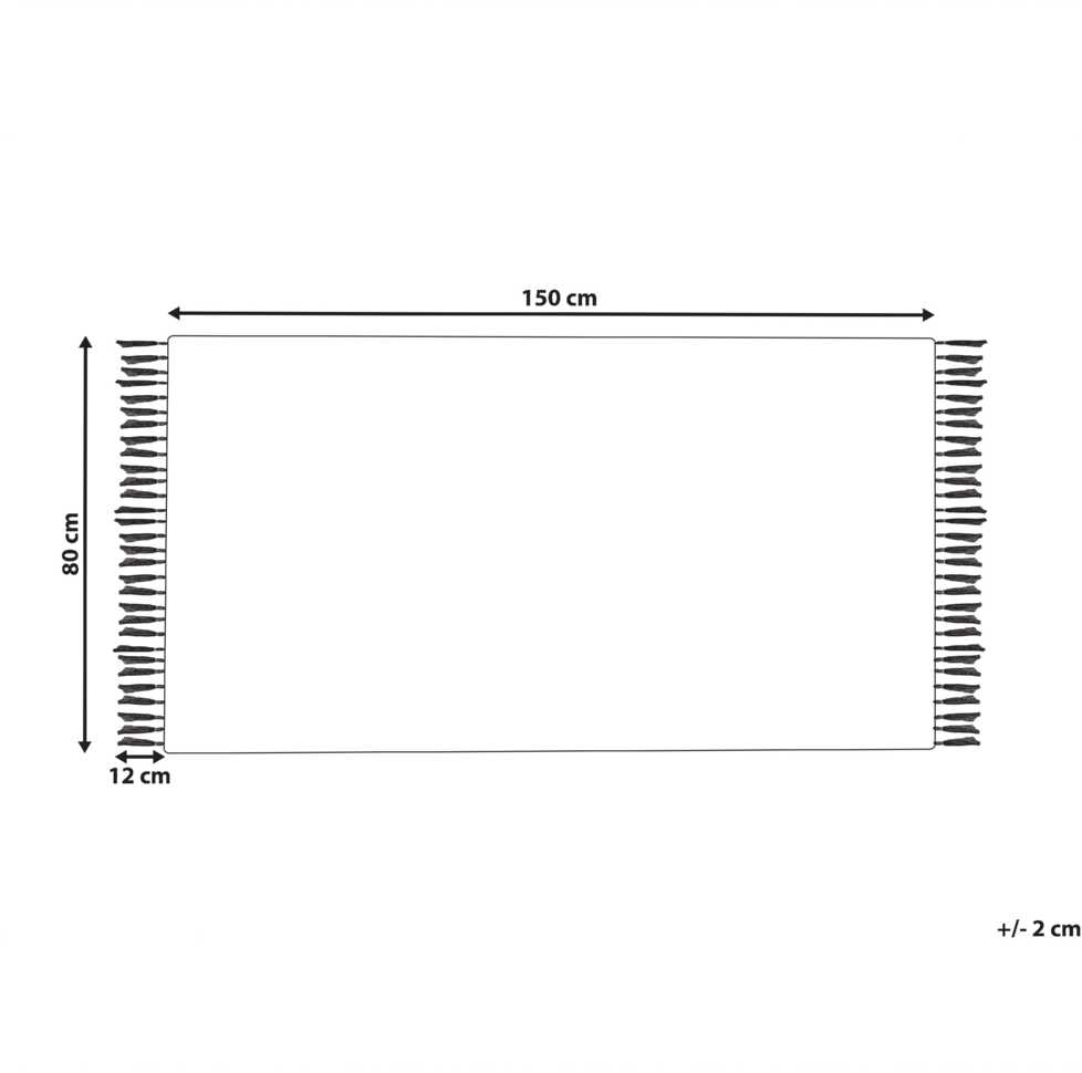 Beliani Kilimas BADEMLI tamsiai žalias 80 x 150 cm