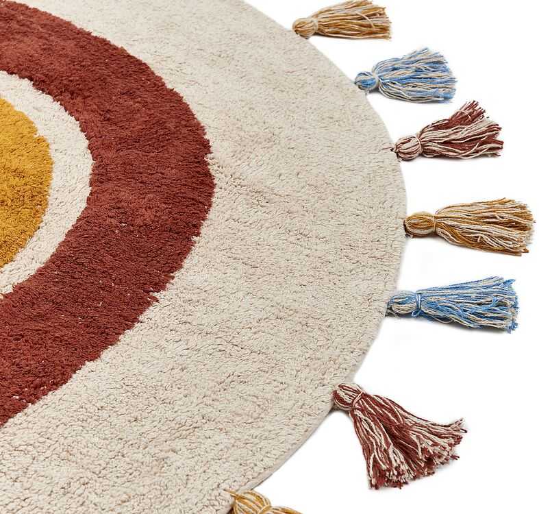 Beliani Vaikiškas kilimas YAGCI spalvotas, skersmuo 120 cm, medvilnė