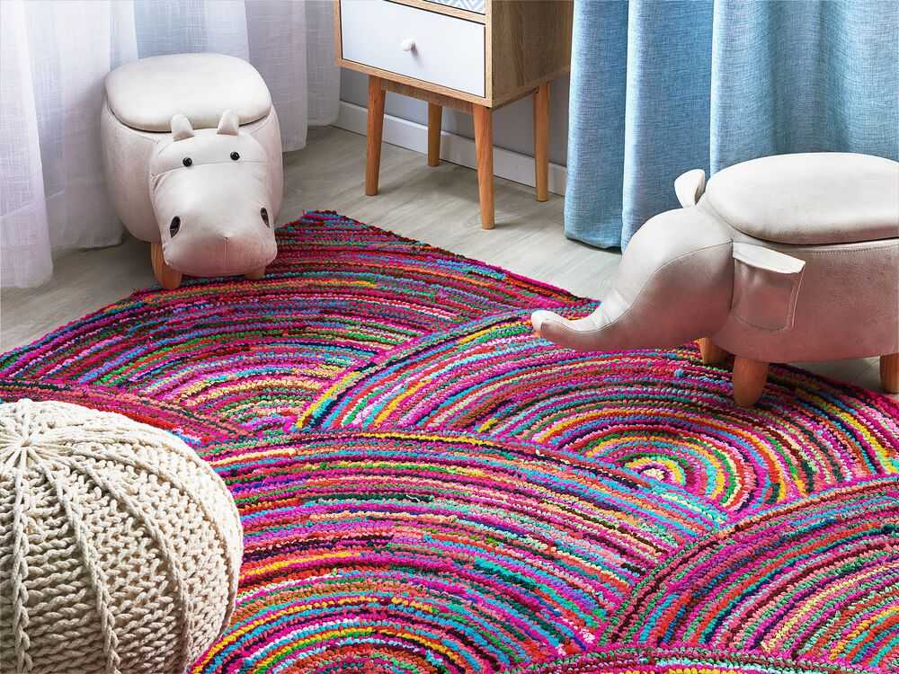 Beliani Kilim KOZAN spalvotas 160 x 230 cm medvilninis