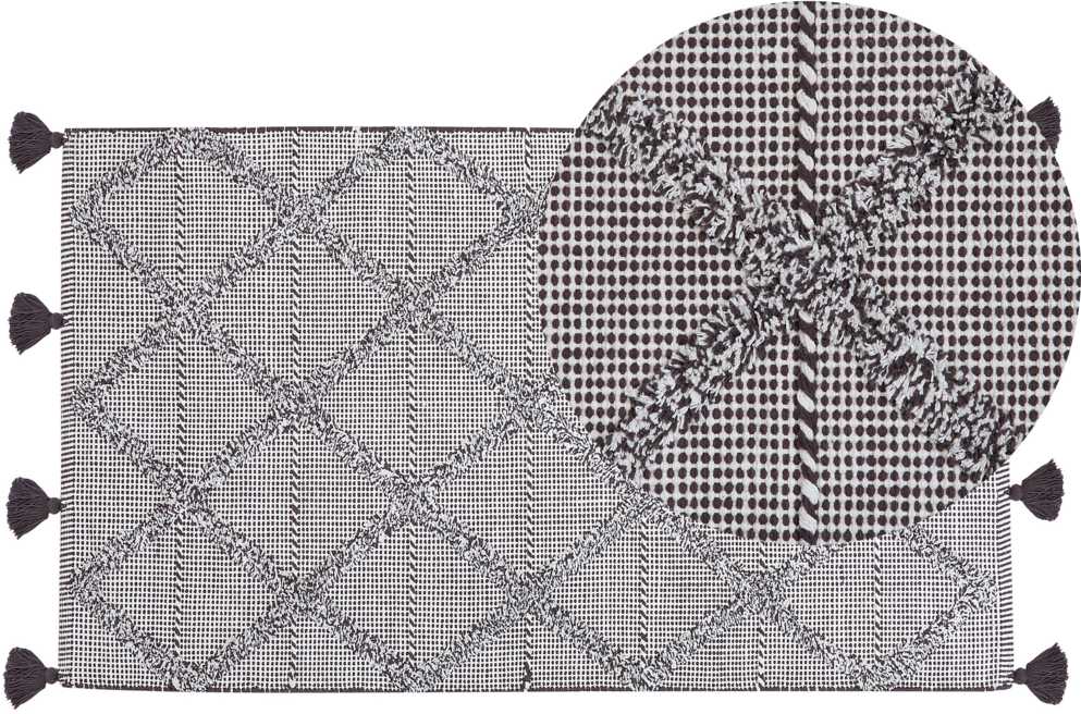 Beliani Kilimas TUZLA rudas 80 x 150 cm medvilninis