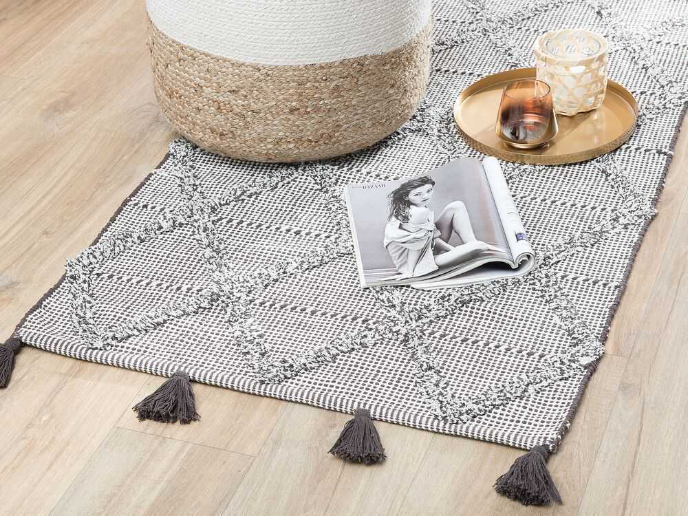 Beliani Kilimas TUZLA rudas 80 x 150 cm medvilninis