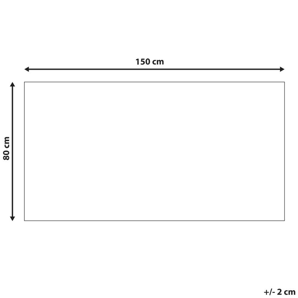 Beliani Kilimas TEZPUR smėlio spalvos 80 x 150 cm medvilninis