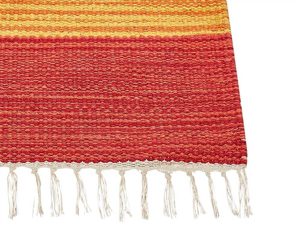 Beliani Kilimas KAMARIS spalvotas 140 x 200 cm medvilninis Kilim