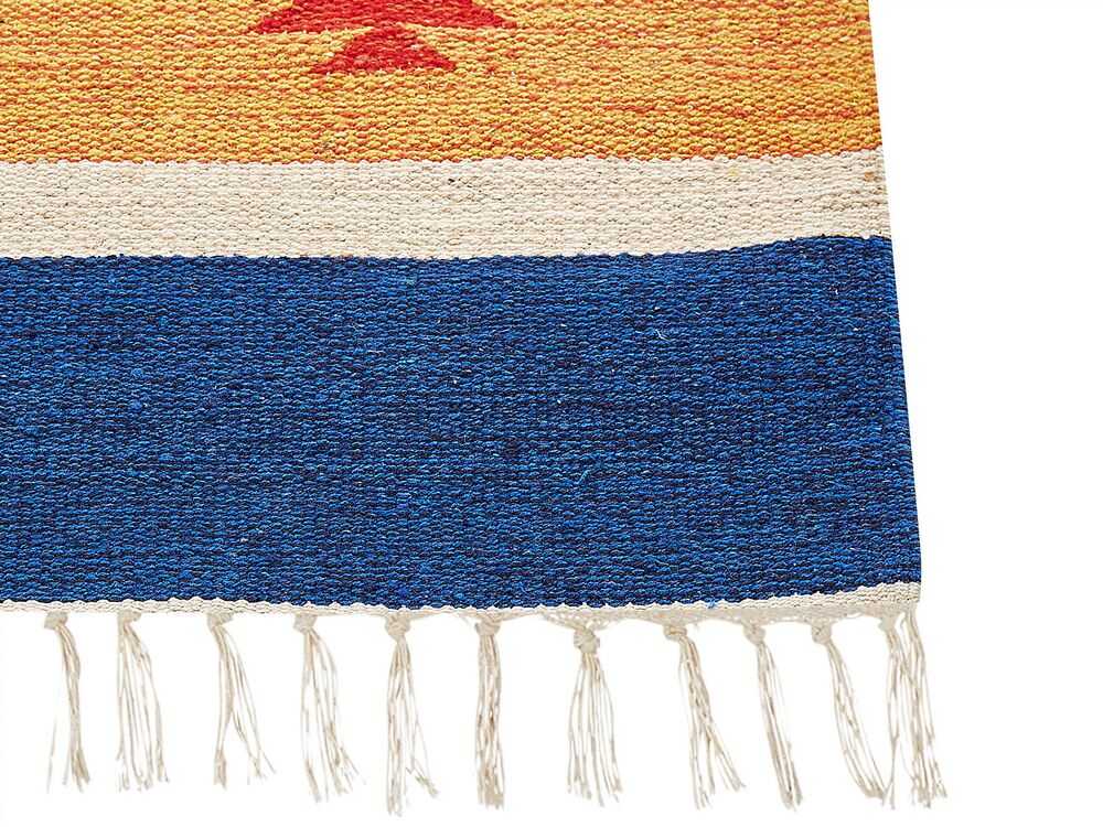 Beliani Kilimas TARONIK spalvotas 200 x 300 cm medvilninis Kilim