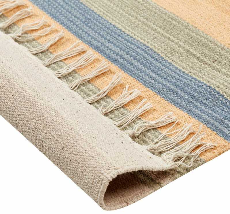 Beliani medvilninis Kilim kilimas 80 x 150 cm Daugiaspalvis APARAN