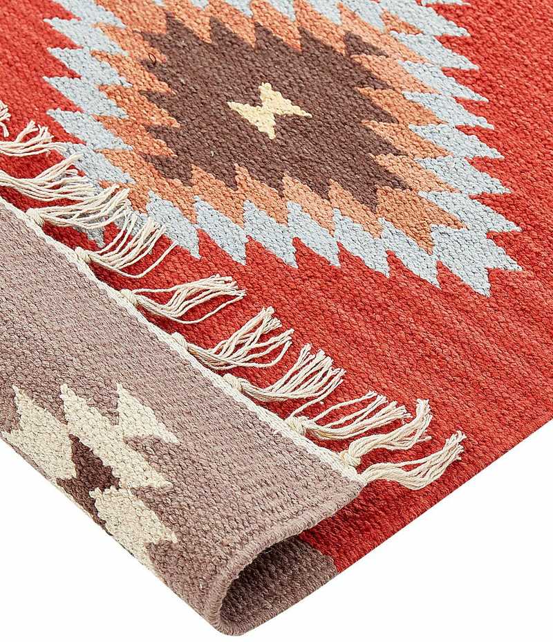 Beliani Kilimas LORUT spalvotas 80 x 300 cm medvilninis Kilim
