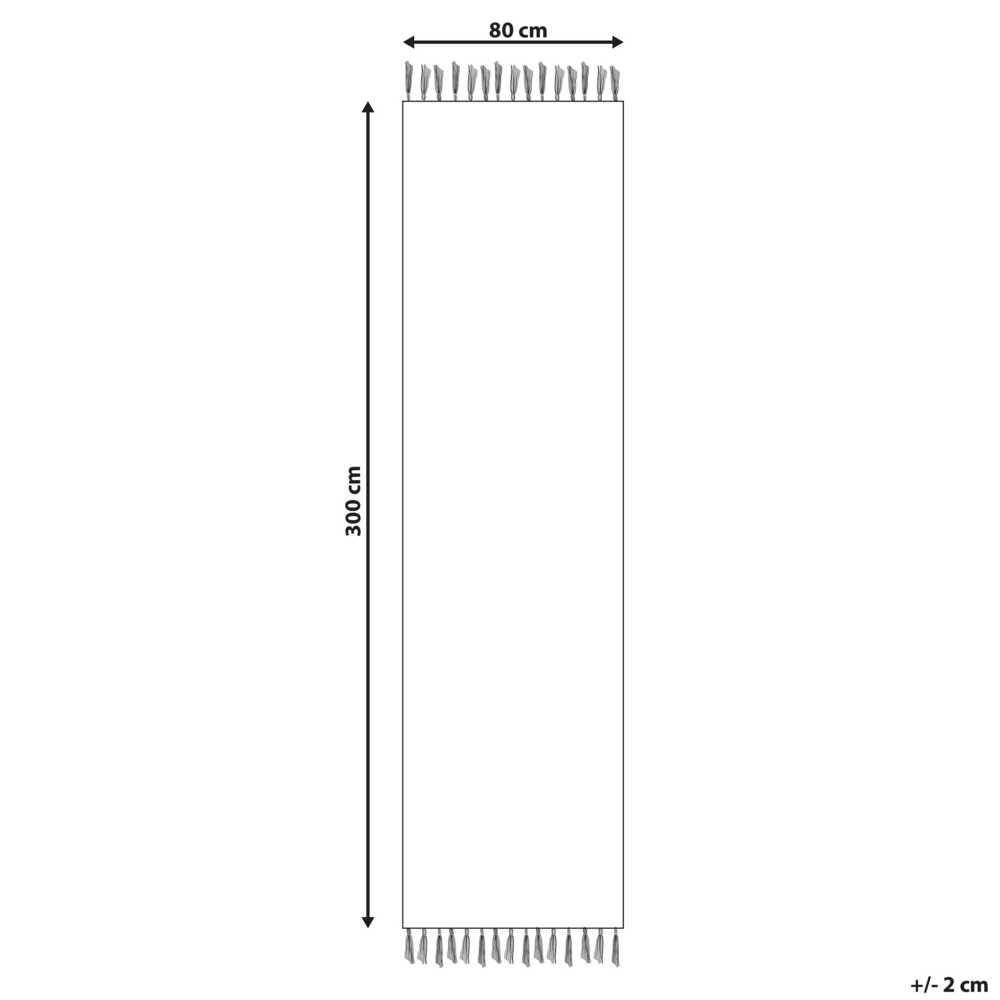 Beliani Kilimas LORUT spalvotas 80 x 300 cm medvilninis Kilim