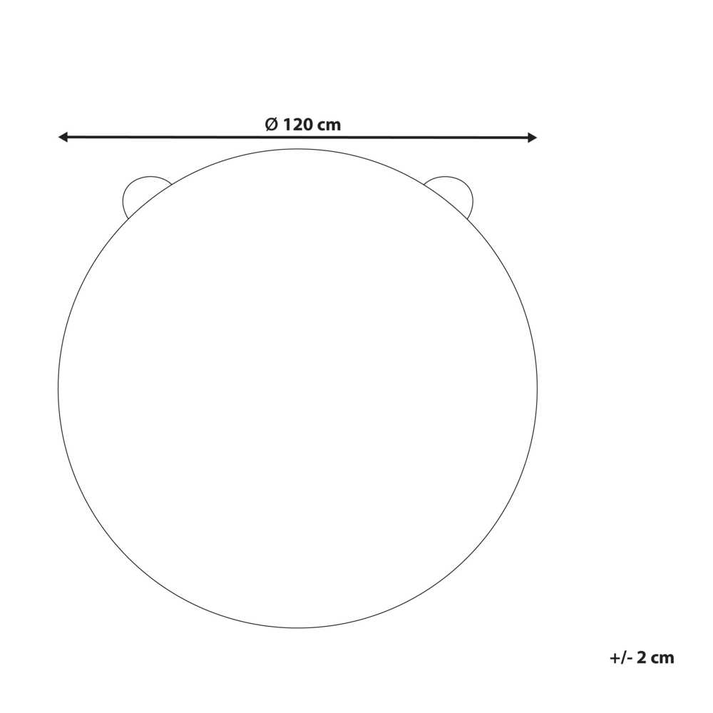 Beliani Vaikiškas kilimas KOSALAR smėlio spalvos ø 120 cm džiutas