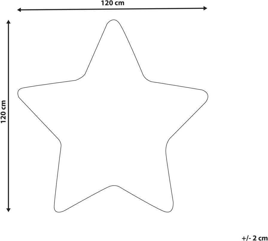 Beliani Vaikiškas kilimas SIRIUS baltas 120 x 120 cm