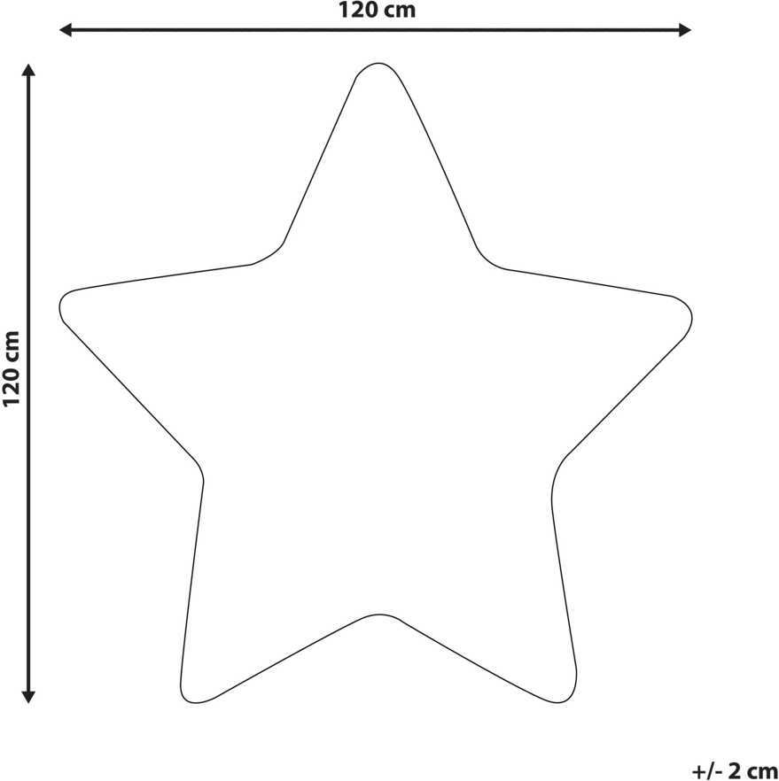 Beliani Vaikiškas kilimas SIRIUS pastelinės rožinės spalvos 120 x 120 cm