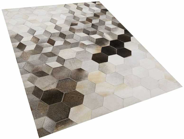 Beliani Kilimas SASON beige 160 x 230 cm natūrali oda