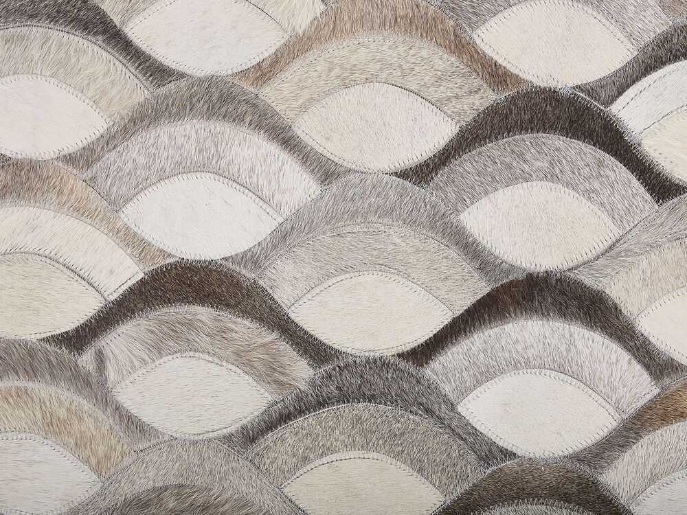 Beliani Kilimas KIRCA smėlio spalvos 140 x 200 cm iš natūralios odos